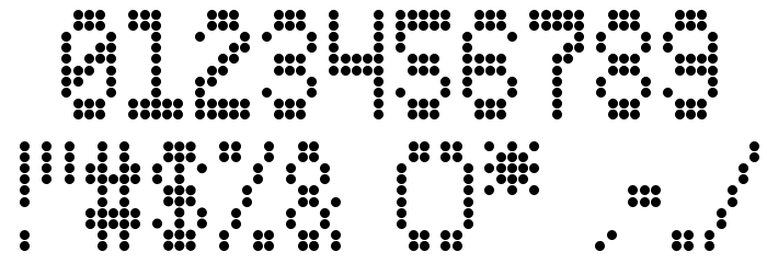S4QUFX Font OTHER CHARS