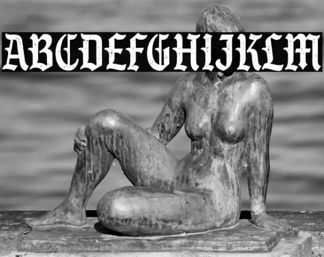 S&S GreyHood Seven Font examples