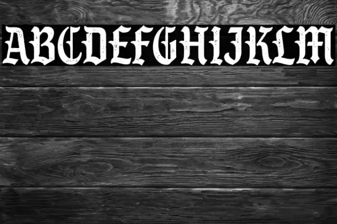 S&S GreyHood Seven Font examples