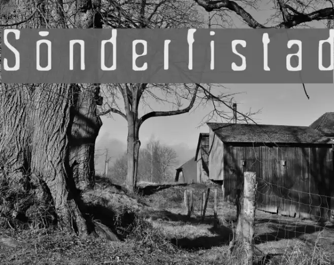 Sönderfistad Font examples
