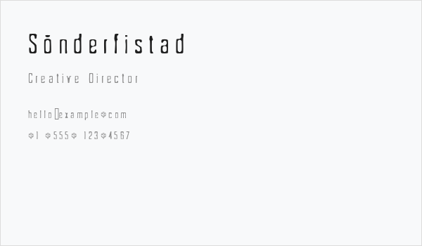 Sönderfistad Business Card