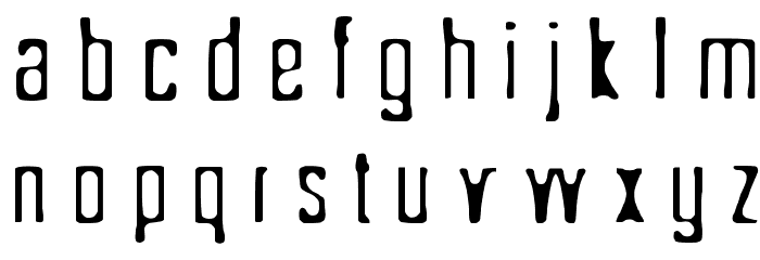 Sönderfistad Font LOWERCASE