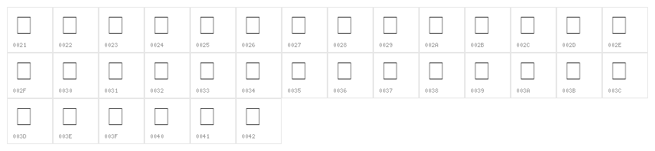 Sütterlin Character Map