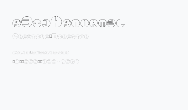 s3ij4snormal Business Card