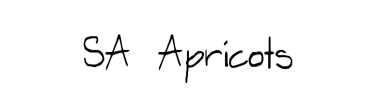SA Apricots  Frei Schriftart Herunterladen