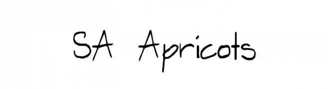SA Apricots  नि: शुल्क फ़ॉन्ट्स डाउनलोड