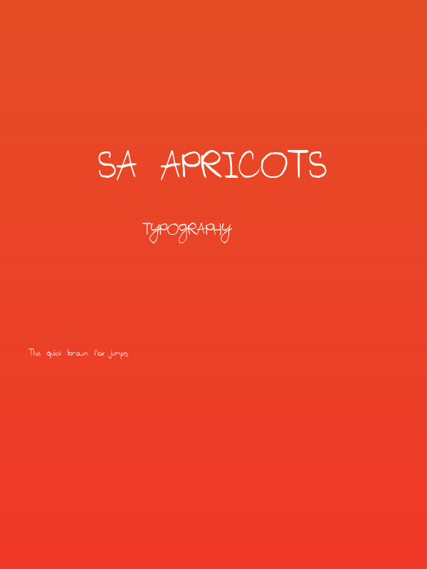 SA Apricots Poster