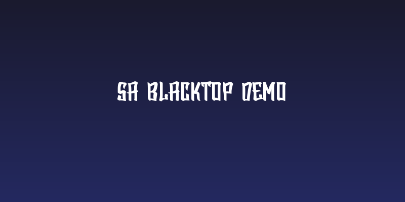 SA BlackTop DEMO Social Header