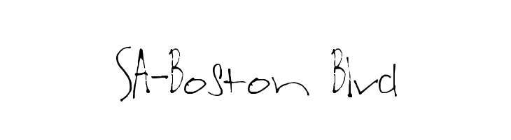 SA-Boston Blvd फ़ॉन्ट