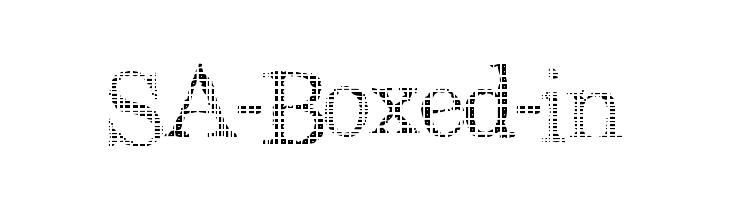 SA-Boxed-in Font