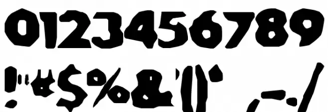 SA-Caustic Font Alte caractere