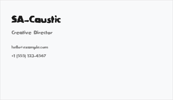 SA-Caustic Business Card