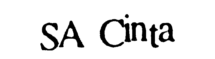 SA Cinta Font