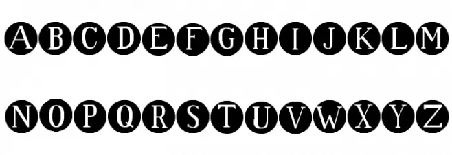 SA Dots Schriftart Groß