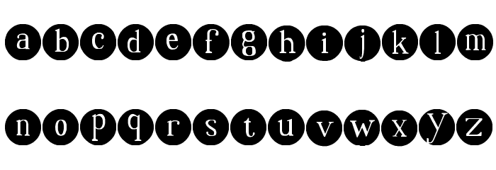 SA Dots Font LOWERCASE