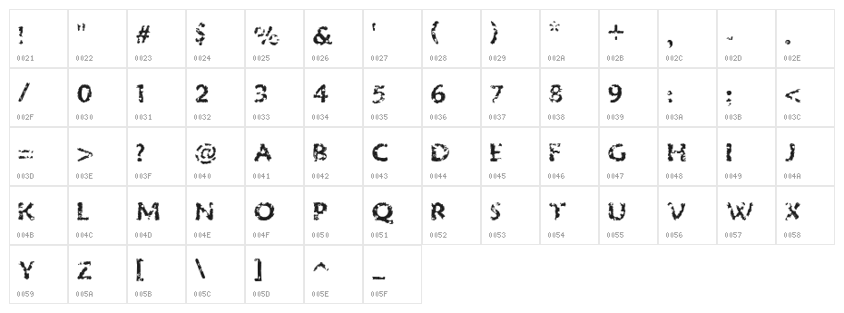 SA-Eroded Heart Character Map