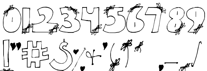 SA-Heart Strings Font OTHER CHARS
