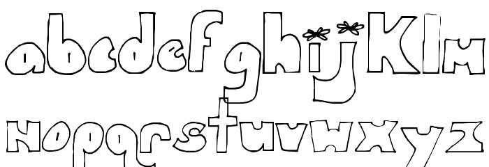 SA-Heart Strings Font LOWERCASE