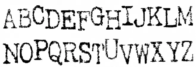 SA Inkspot Font Litere mari