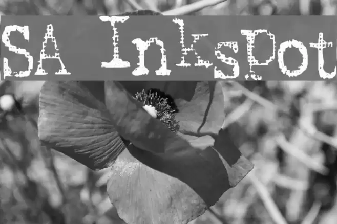 SA Inkspot Font examples