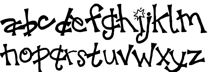 SA-Krazy4Scraps Font Litere mici