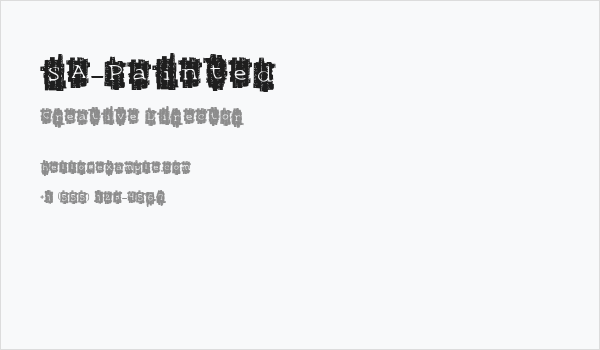 SA-Painted Business Card