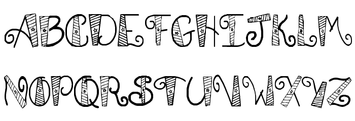 SA Patrotic Font LOWERCASE