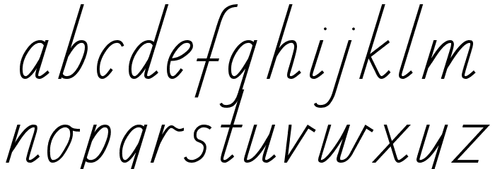 SA School Handwriting Font Font Litere mici