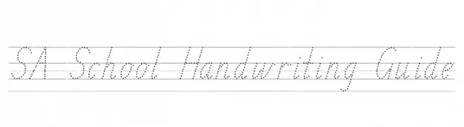 SA School Handwriting Guide 