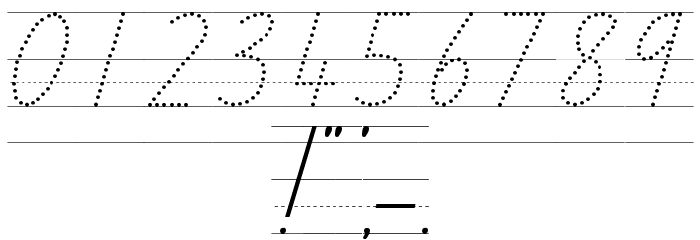 SA School Handwriting Guide Font OTHER CHARS