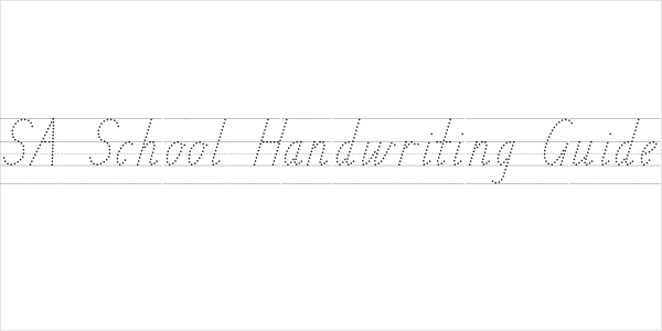 SA School Handwriting Guide Logo