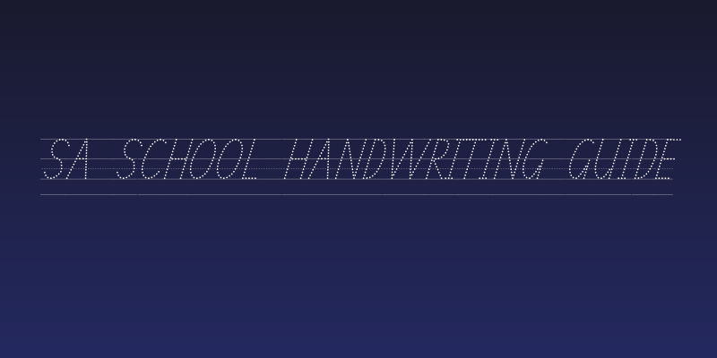 SA School Handwriting Guide Social Header