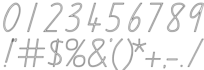 SA School Handwriting Outline Font OTHER CHARS