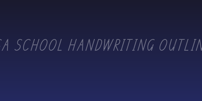 SA School Handwriting Outline Social Header