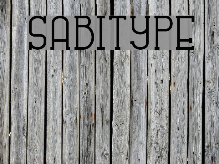 SABITYPE Font examples
