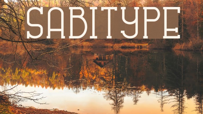 SABITYPE Font examples