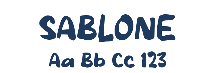 SABLONE Font Preview