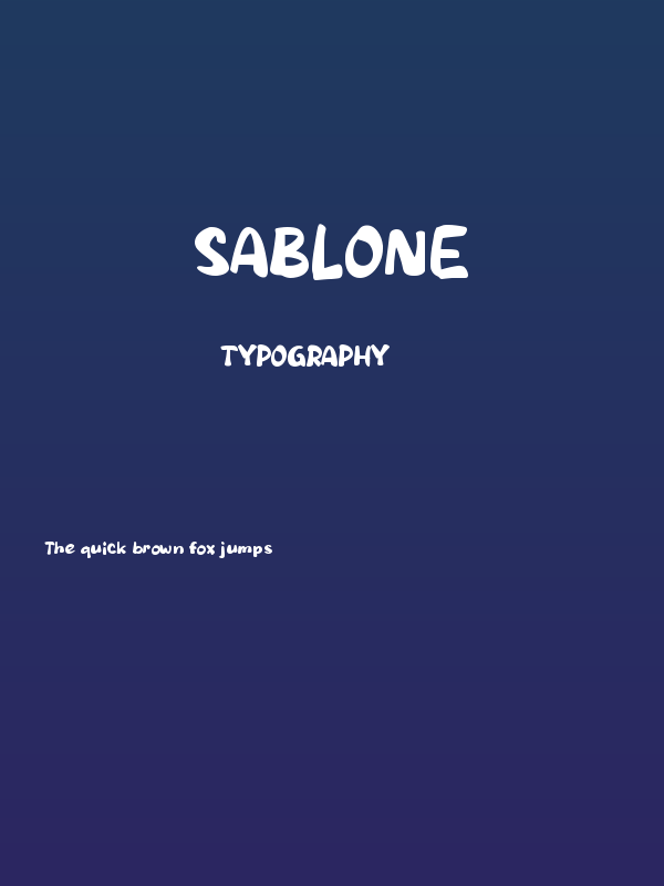 SABLONE Poster