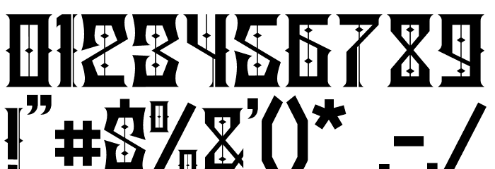 SADISH Font OTHER CHARS