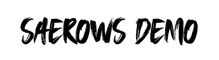 SAEROWS - DEMO  Descarca Fonturi Gratis