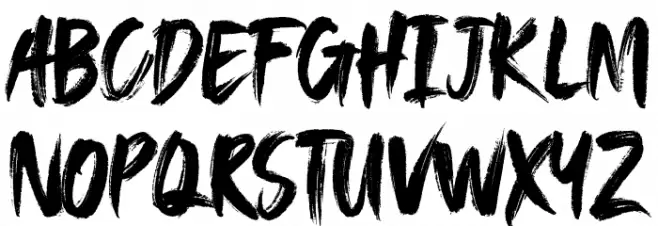 SAEROWS - DEMO Font Litere mari