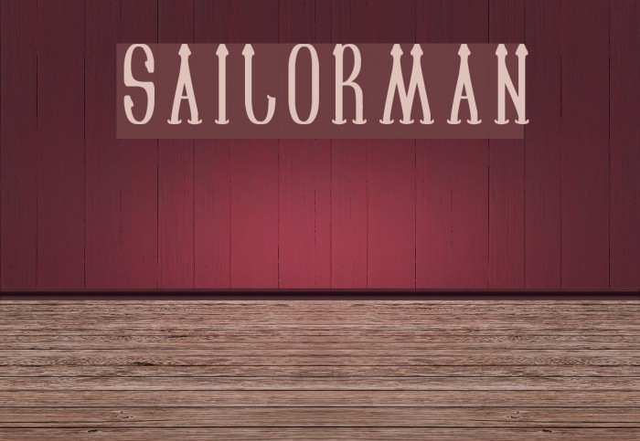 SAILORMAN Font examples