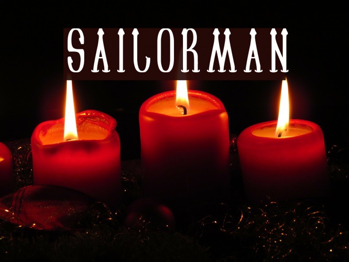 SAILORMAN Font examples
