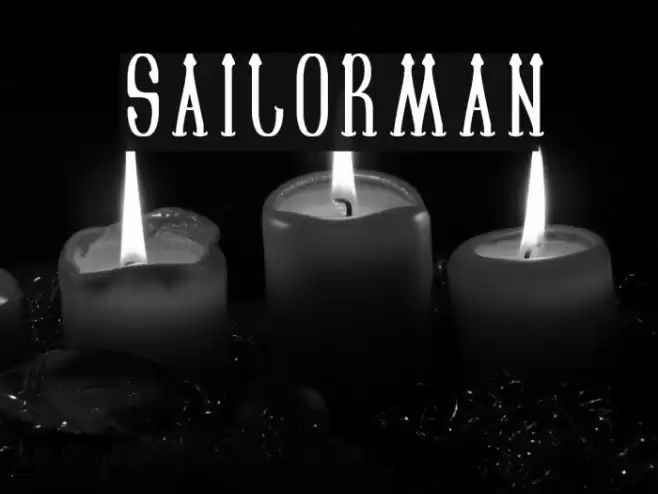 SAILORMAN Schriftart examples