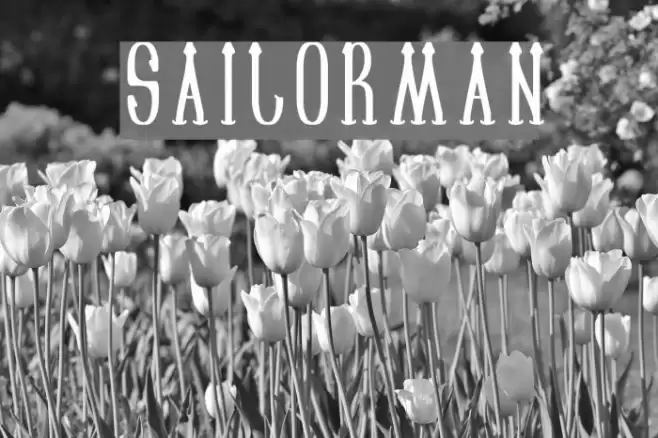 SAILORMAN Schriftart examples
