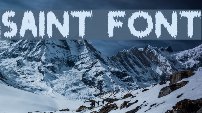 SAINT Font examples