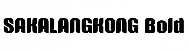 SAKALANGKONG Bold  Fuentes Gratis Descargar