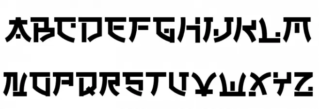 SAKURATA Font Litere mari