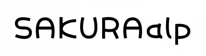 SAKURAalp  Descarca Fonturi Gratis