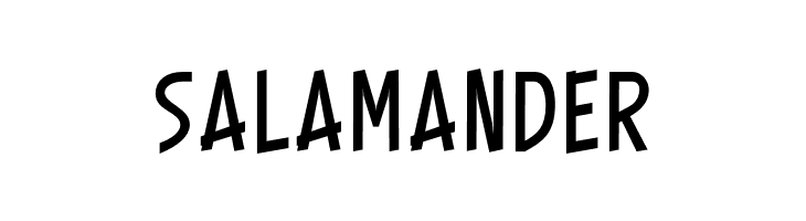 SALAMANDER  Frei Schriftart Herunterladen